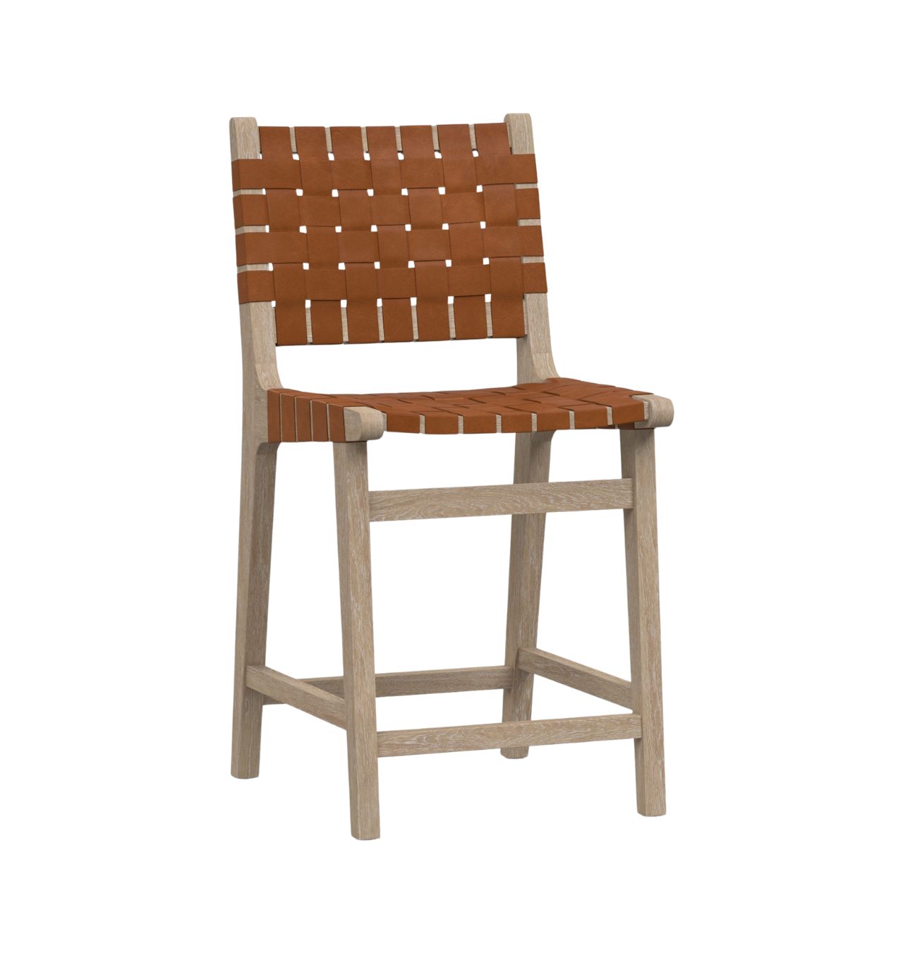 Pottery Barn Fenton Leather Barstool